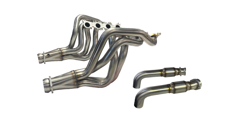 KOOKS 1151H642 2" STAINLESS HEADERS & H.O. GREEN CAT. CONN. KIT. 2015-2024 MUSTANG GT/D.H. 5.0L