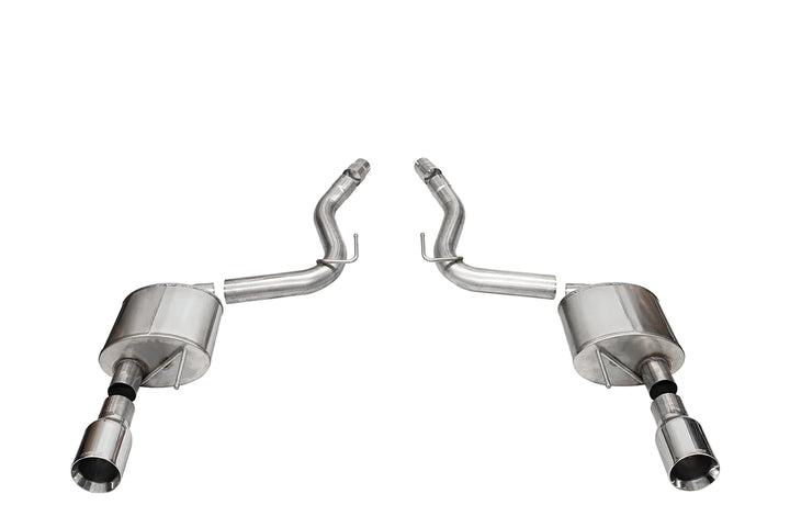 CORSA SPORT, TOURING / 3.0 IN AXLE-BACK 4.5 IN STRAIGHT TIPS | 2024 MUSTANG GT COUPE (21253, 21257)