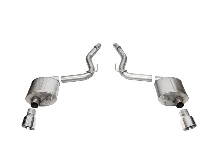 CORSA SPORT, TOURING / 3.0 IN AXLE-BACK 4.5 IN SLASH TIPS | 2024 MUSTANG GT COUPE (21252, 21256)
