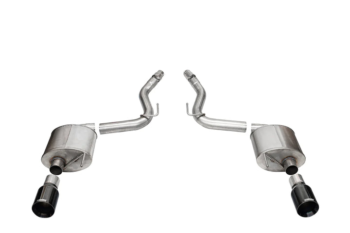 CORSA SPORT, TOURING / 3.0 IN AXLE-BACK 4.5 IN STRAIGHT TIPS | 2024 MUSTANG GT COUPE (21253, 21257)