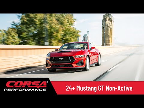 CORSA SPORT, TOURING / 3.0 IN AXLE-BACK 4.5 IN CARBON FIBER TIPS | 2024 MUSTANG GT COUPE (21253CF, 21257CF)
