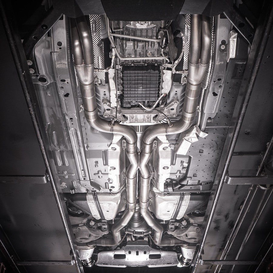 2020+ Ford GT500 Legend Catback X-Pipe Exhaust Factory Connect with Polished Tips