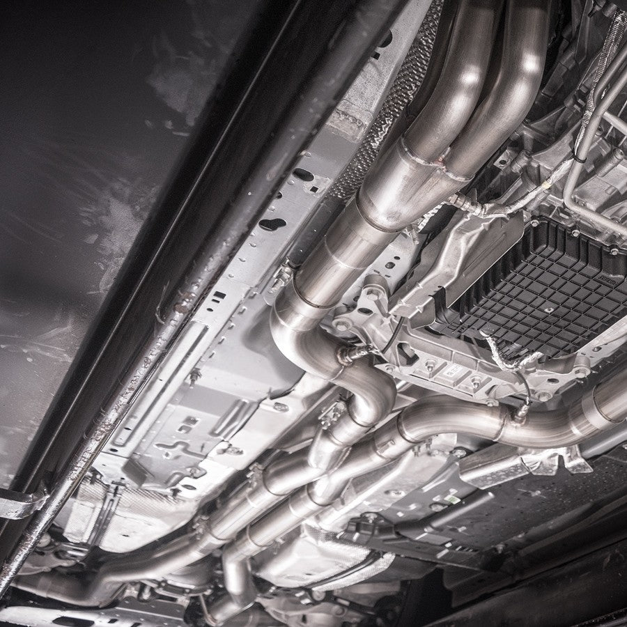 2020+ Ford GT500 Legend Catback X-Pipe Exhaust Factory Connect with Black Tips