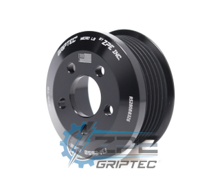 2.80" 6 Rib ZPE GripTec® 2pc FMS Ford-Roush TVS R2650 L3 Black Pulley