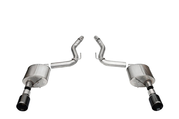CORSA SPORT, TOURING / 3.0 IN AXLE-BACK 4.5 IN STRAIGHT TIPS | 2024 MUSTANG GT COUPE (21253, 21257)