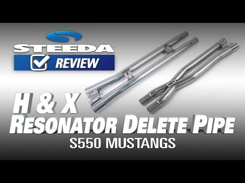 Steeda Mustang 5.0L Coyote 304 Stainless Resonator Delete X-Pipe 555-3618 (2015-2024)