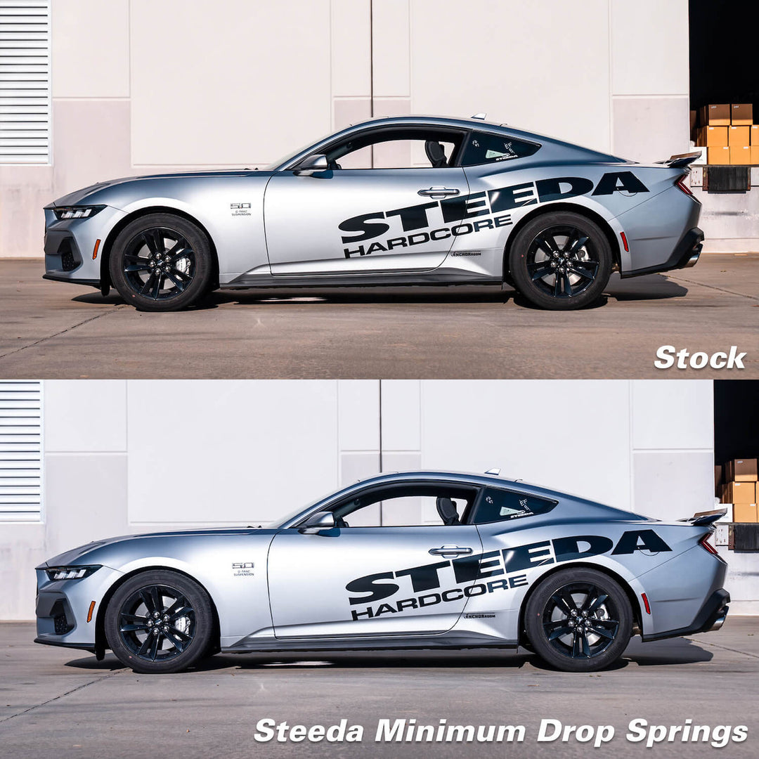 Steeda Mustang Minimum Drop Lowering Springs - Linear 555-8223 (2015-2024)